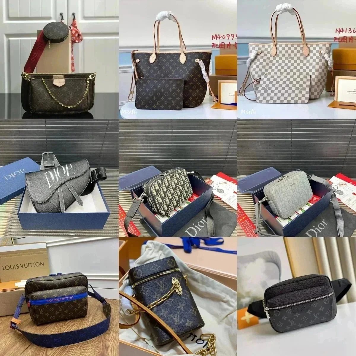 Louis Vuitton Bags LV Top versionDior bags Top version