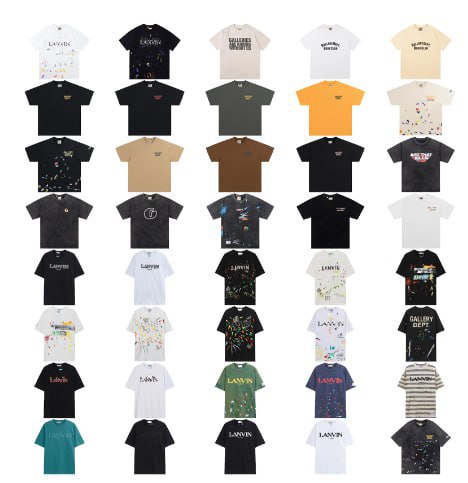 LANVIN T-Shirt & Gallery Dept T-shirt Tee （40 Style