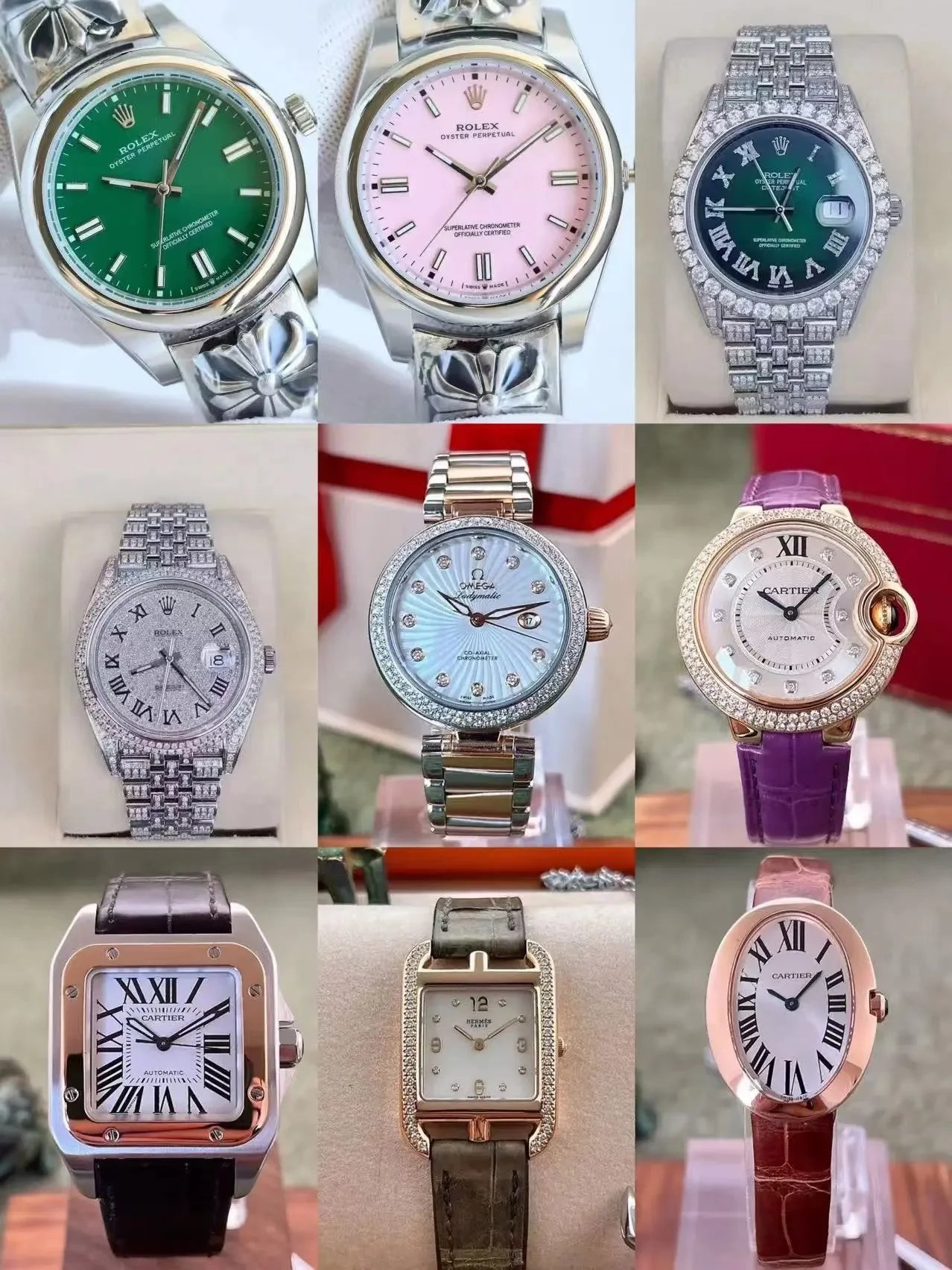 Rolex watches - Various top brands for women (40 models)