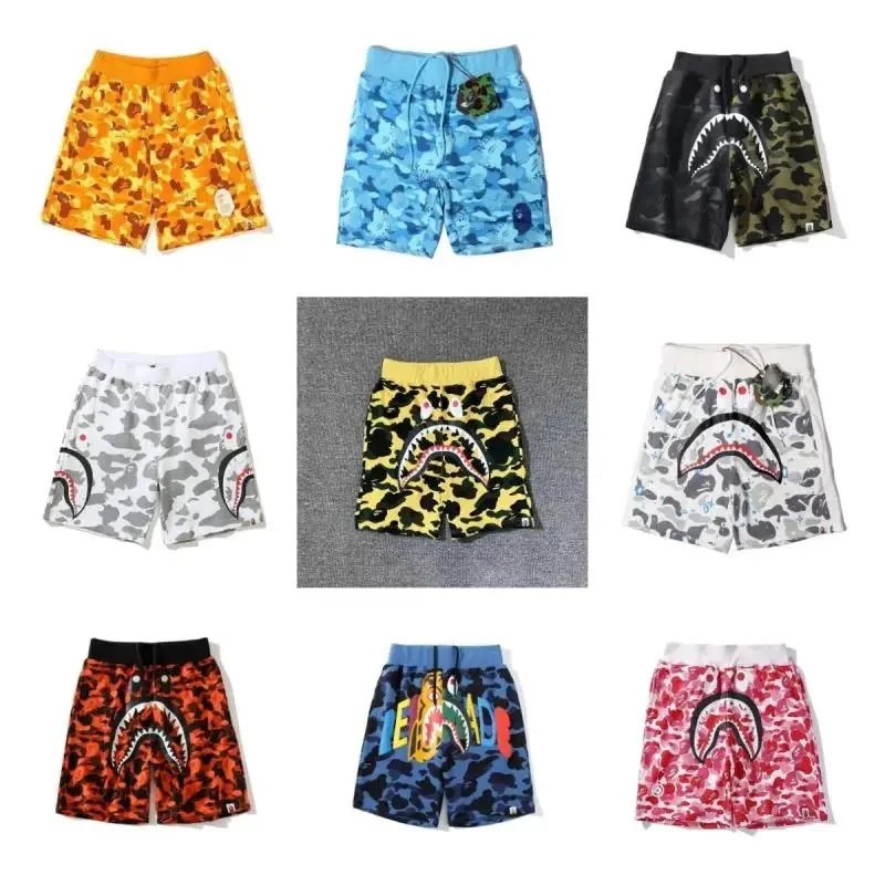 BATHING APE Camo Shark Sweat Shorts（40 style