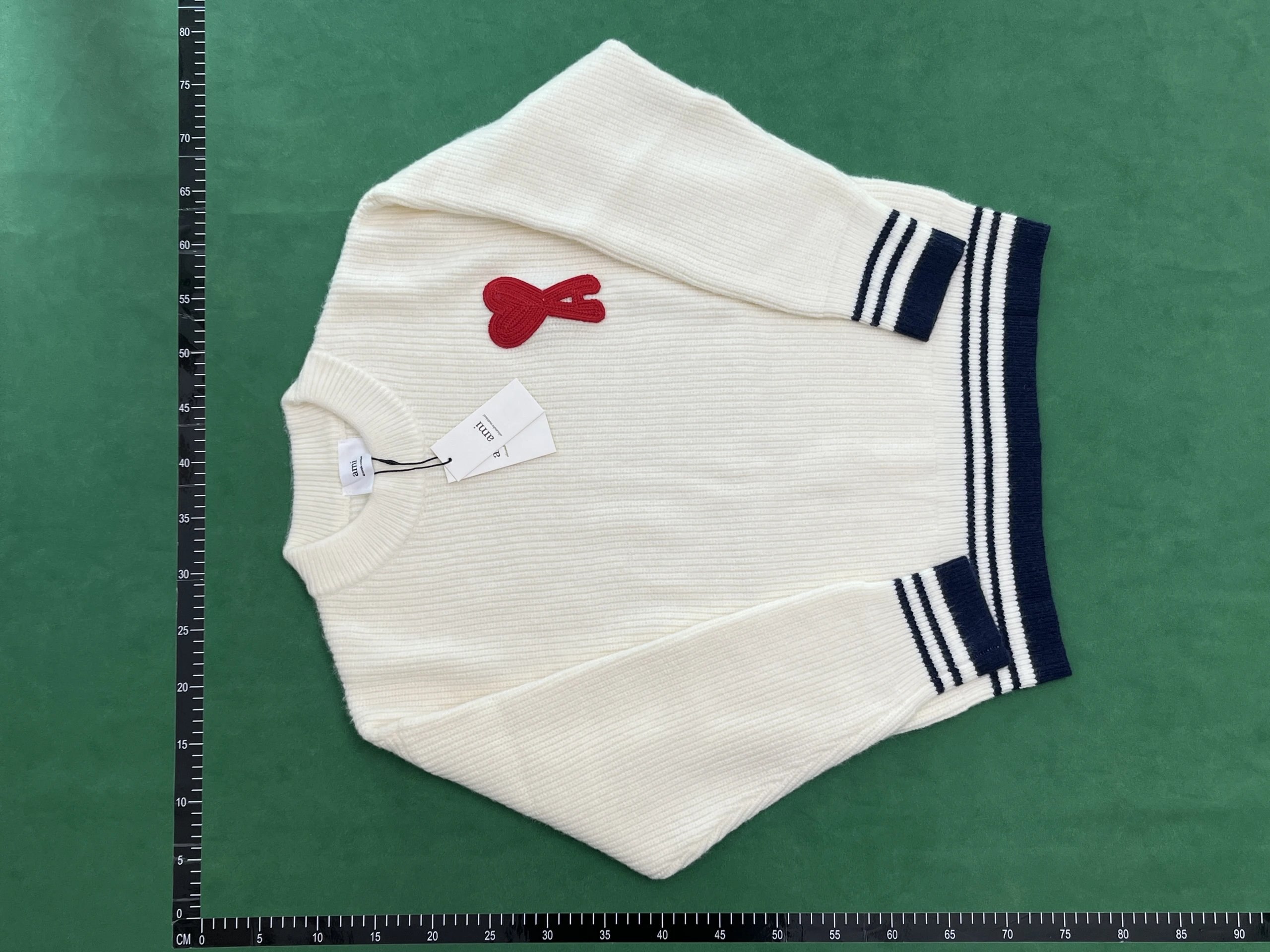 AMI Paris Ribbed Sweater with Bow Embroidery [7 Colors Available]