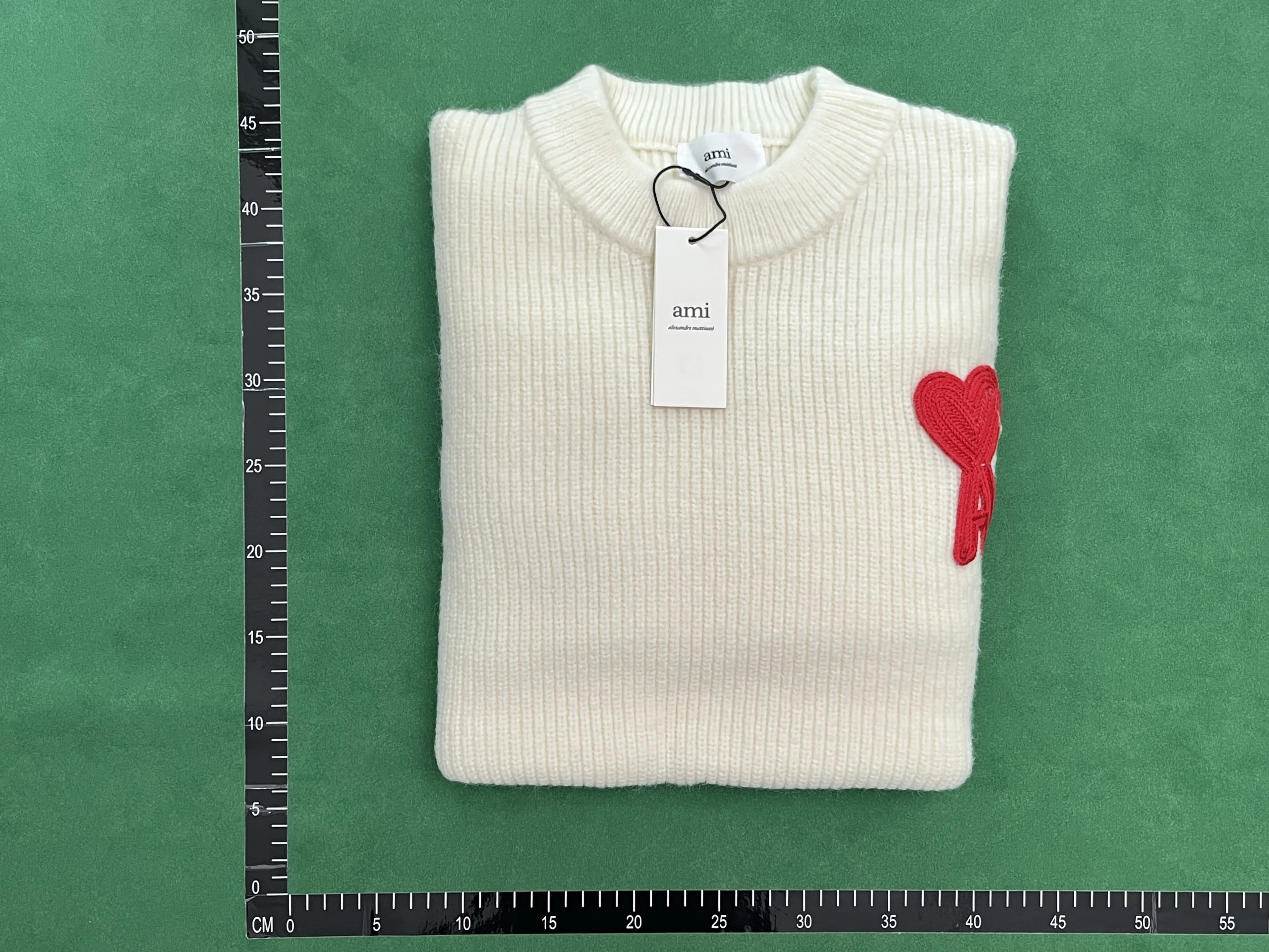 AMI Paris Ribbed Sweater with Bow Embroidery [7 Colors Available]