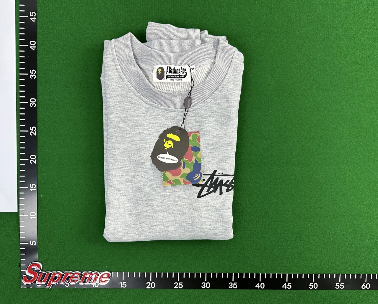 Stussy x BAPE Collaboration Sweatshirt