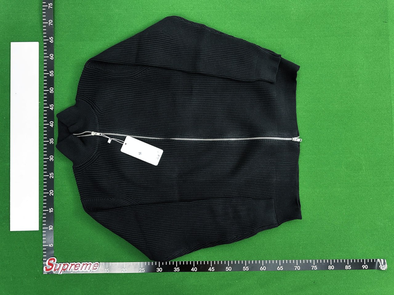 Maison Margiela Ribbed Zip-Up Sweater