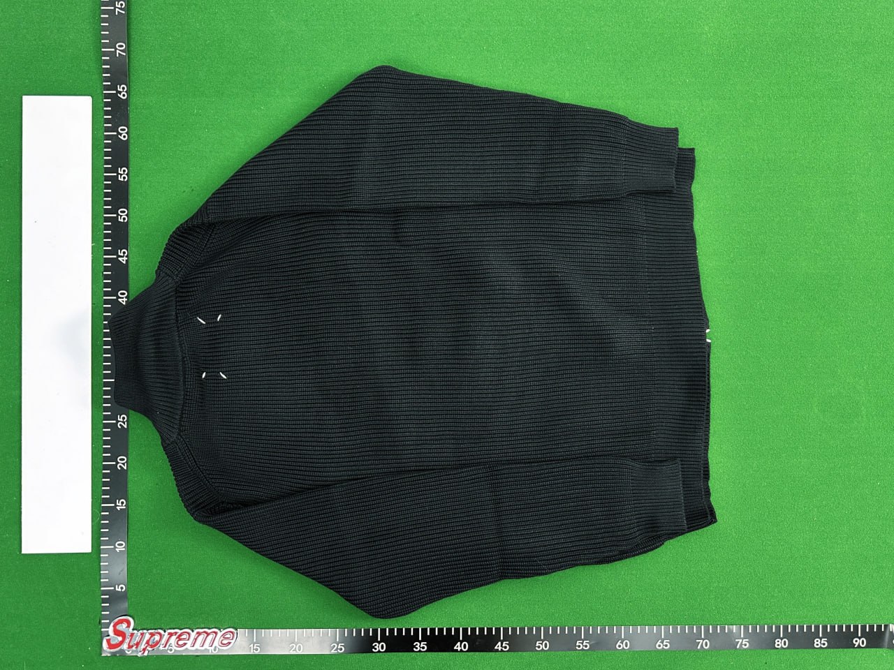 Maison Margiela Ribbed Zip-Up Sweater