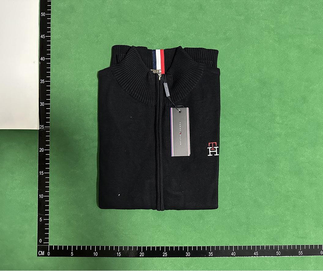 Tommy Hilfiger Essential Knit Sweater [Zip-Up & Crewneck, Grey & Navy Options]