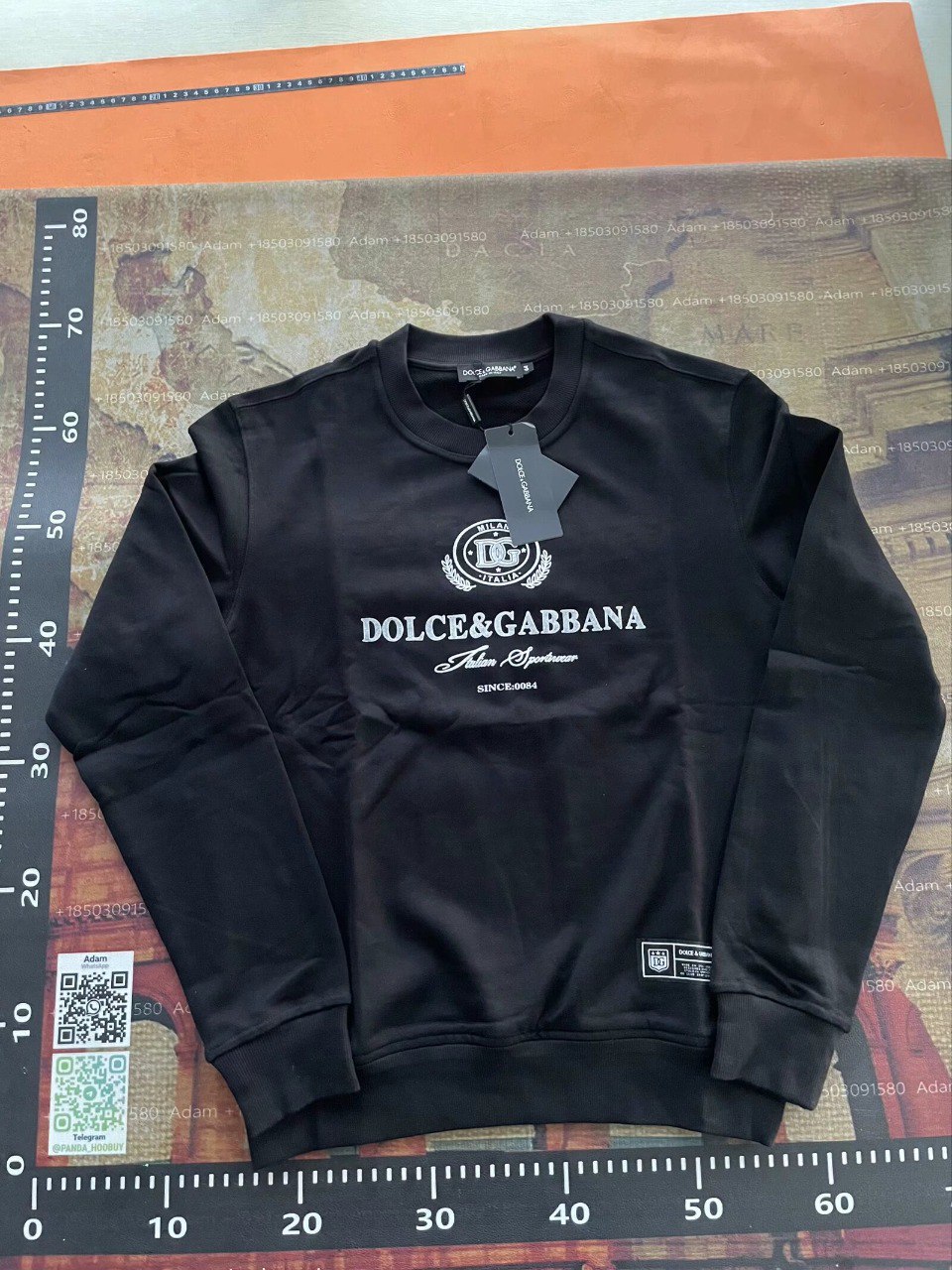 DOLCE&GABBANA Milano Italia Logo Long Sleeve T-Shirt