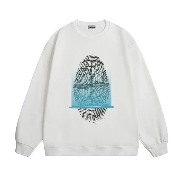 Stone Island Compass Logo Sweatshirt [Fashionable Casual Long-Sleeved Top]
