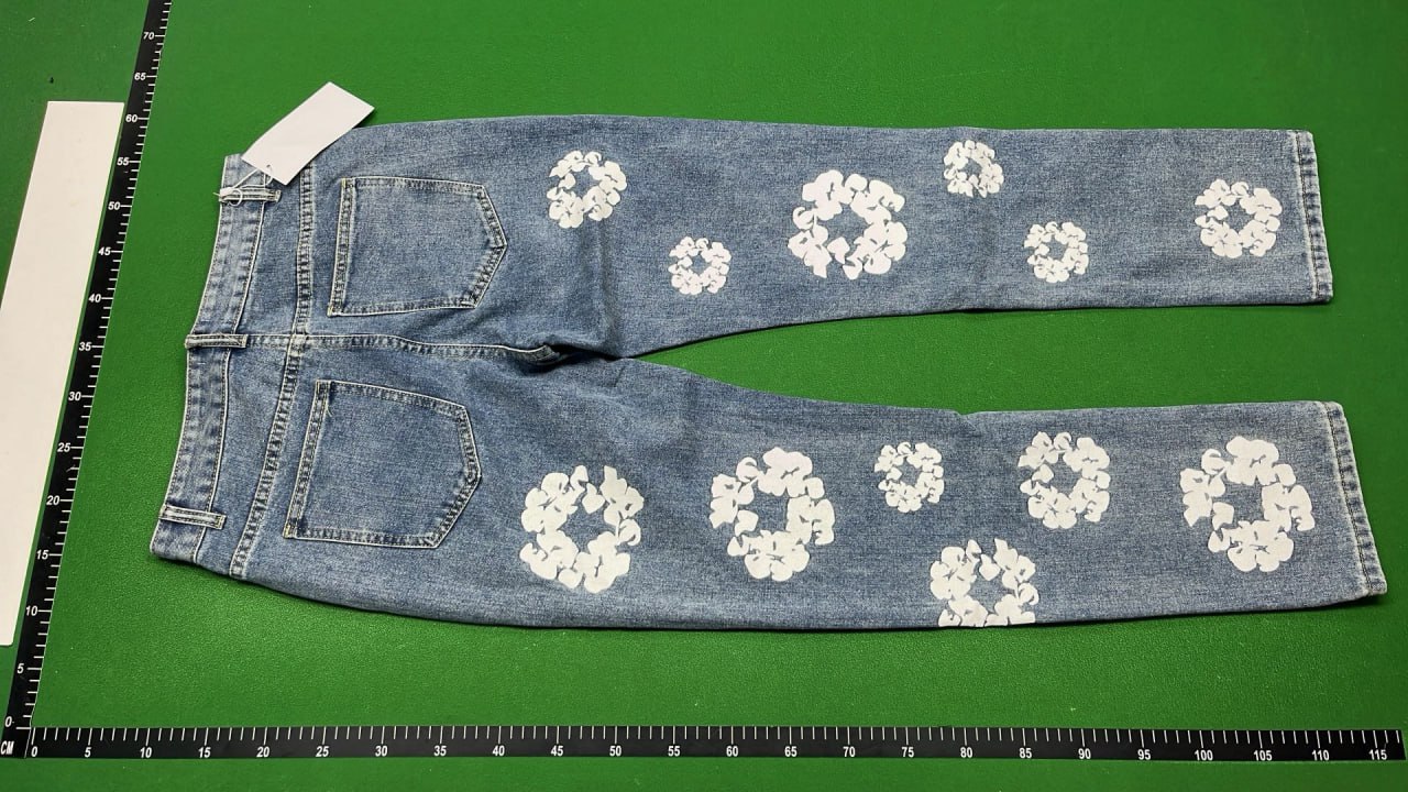 Denim Tears Cotton Flower Denim Jacket & Jeans Set