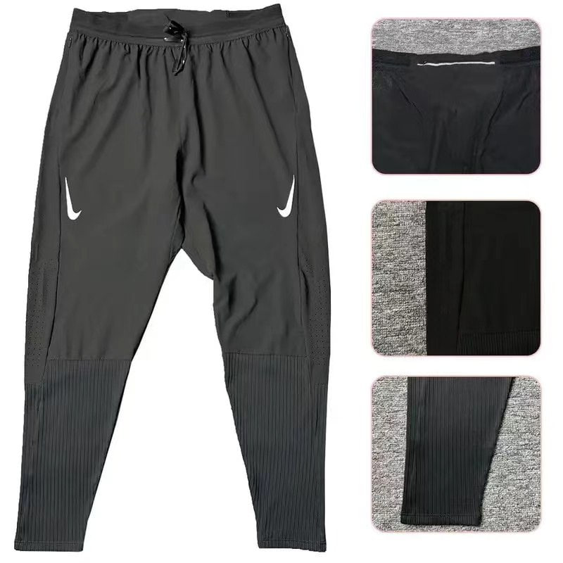 Nike Trail Running Print Sweatpants Long Sleeves [Black & Grey Hooded Jackets + Matching Pants]
