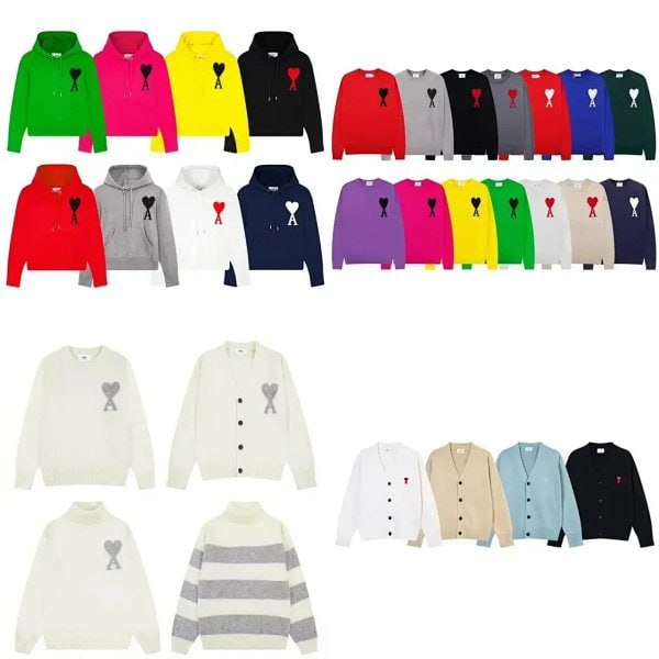 AMIPARIS Heart Logo Sweater