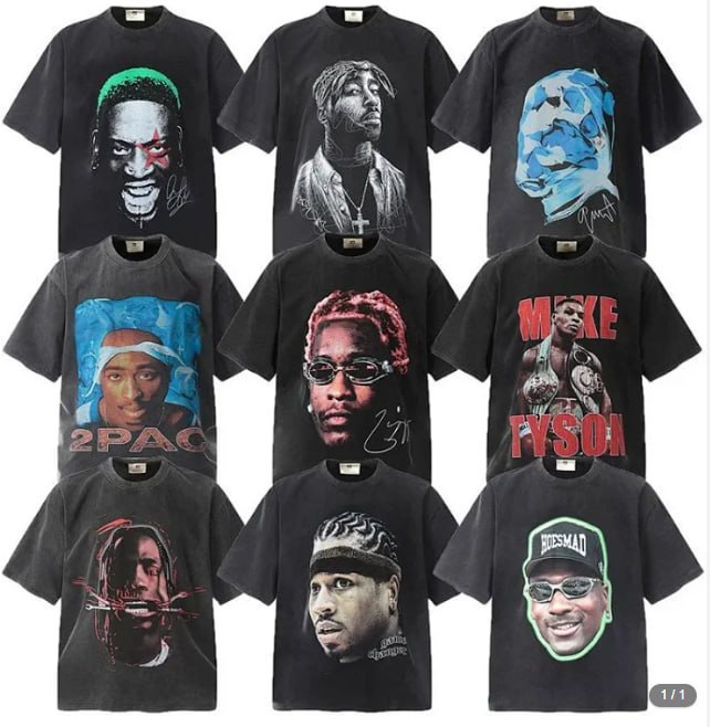 Big Face Graphic T-Shirts [40 styles]