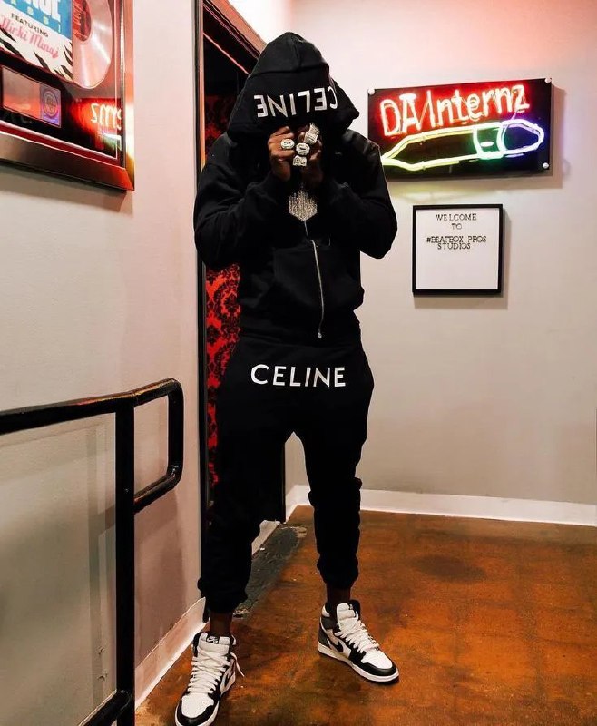 CELINE Logo Hoodie/Pants Set [37 styles]