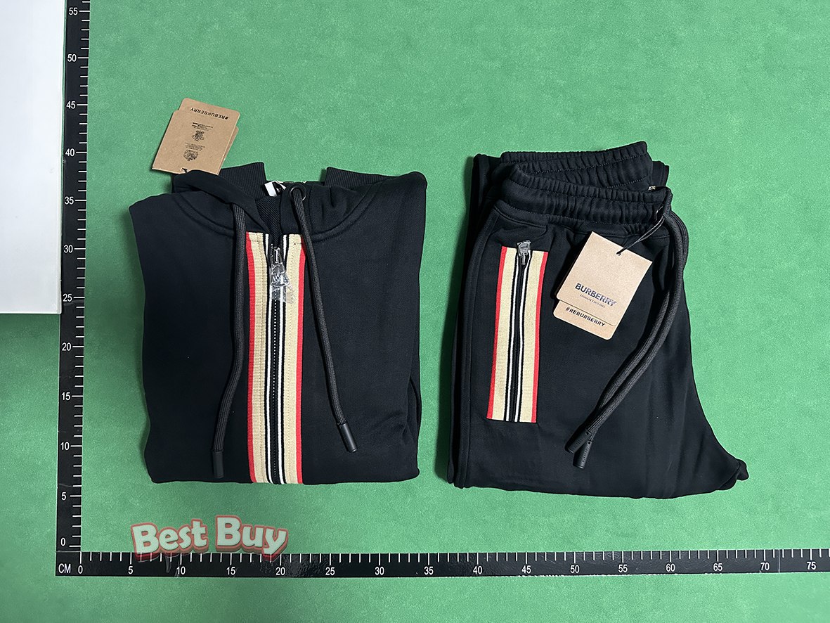 Burberry Stripe Zip-Up Hoodie & Jogger Set [6 styles]