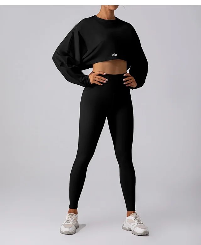 ALO Crop Hoodie & Leggings Set [5 styles]