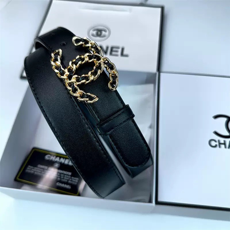 Chanel CC Logo Crystal Buckle Belt [40 styles]