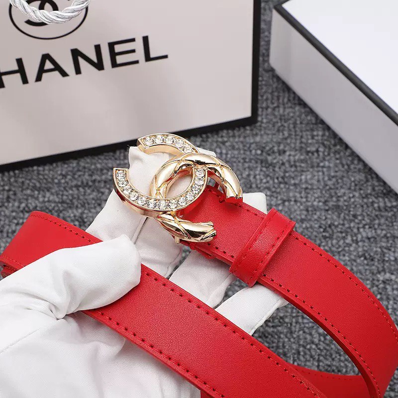 Chanel CC Logo Crystal Buckle Belt [40 styles]