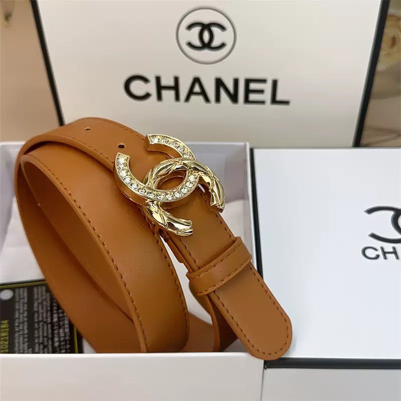 Chanel CC Logo Crystal Buckle Belt [40 styles]