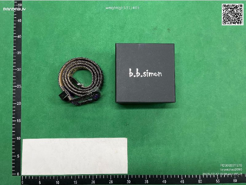 BB Simon Crystal-Embellished Belt [9 styles]