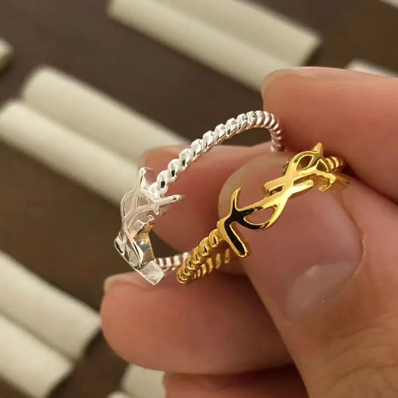 Yves Saint Laurent Monogram Ring [2 styles]