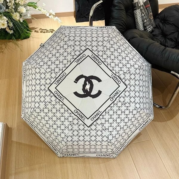 Chanel Striped CC Logo Umbrella [40 styles]