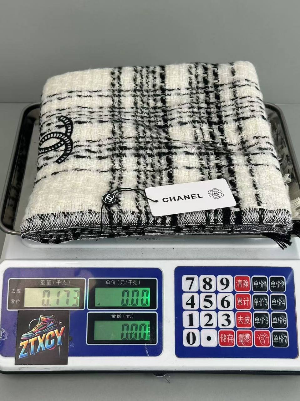 Chanel Tweed Check Scarf [4 styles]