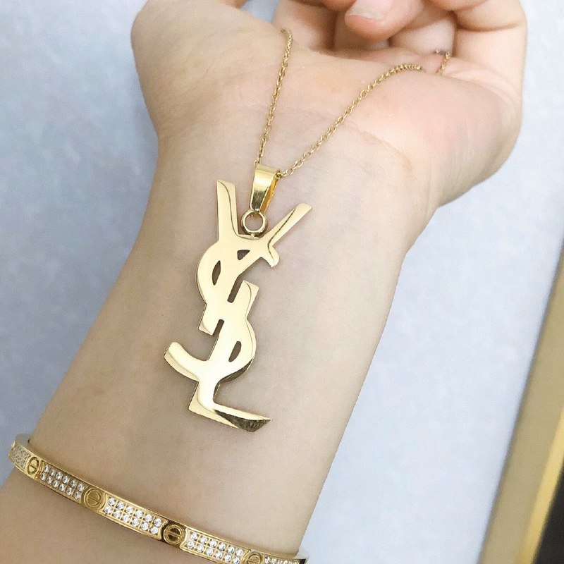 Saint Laurent YSL Monogram Necklace