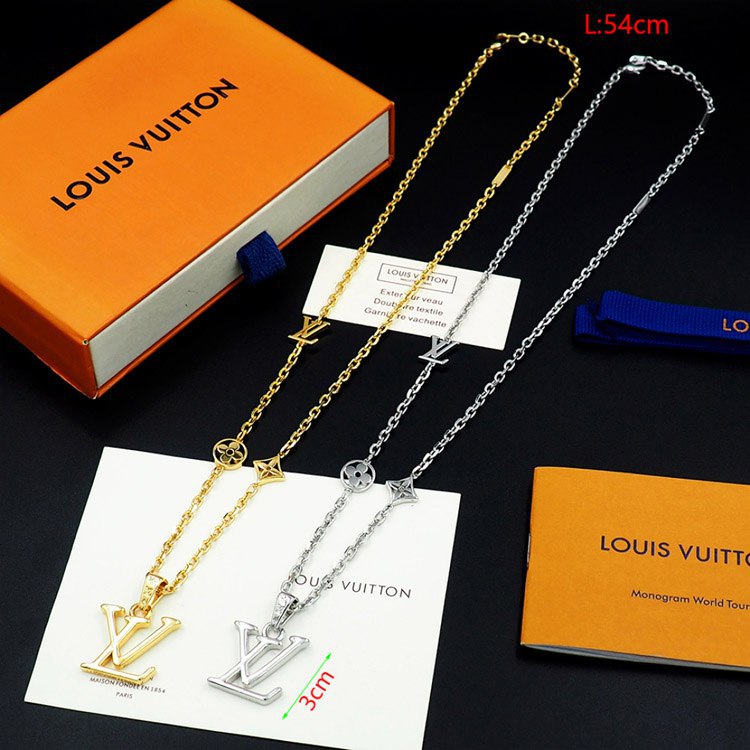 Louis Vuitton LV Letter Necklace [2 styles]