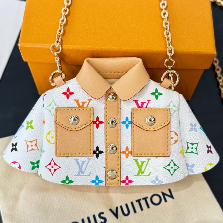 Louis Vuitton Mini Shirt Crossbody Bag with Earphone Compartment and Red Packet Design