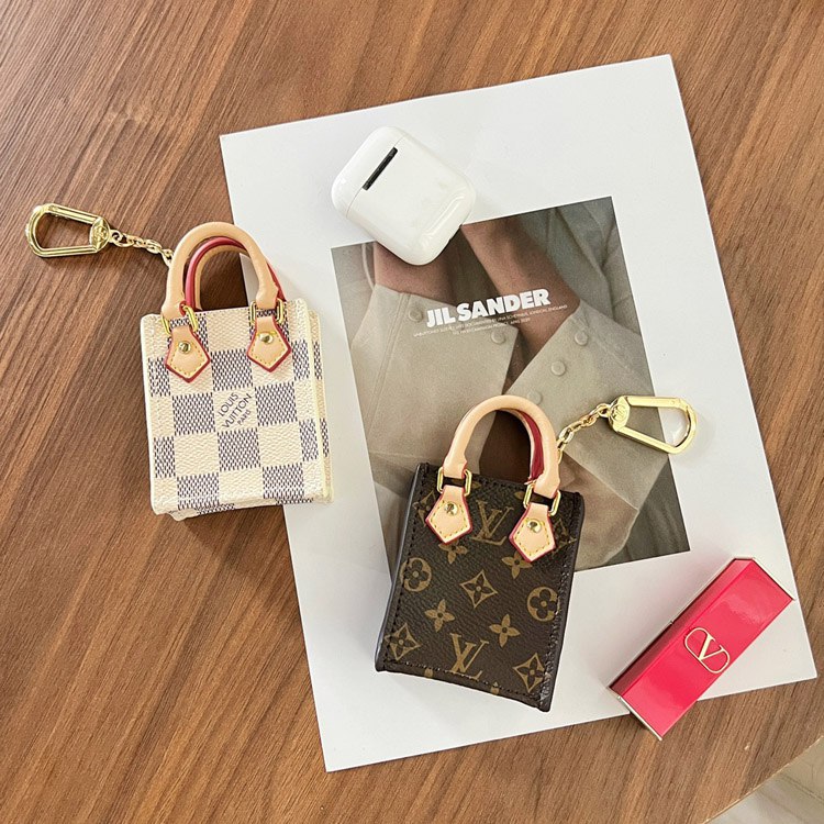 Louis Vuitton Damier Azur Mini Music Bag Keychain Pendant